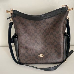 COACH Pennie Shoulder Bag In Signature Canvas with matching wallet